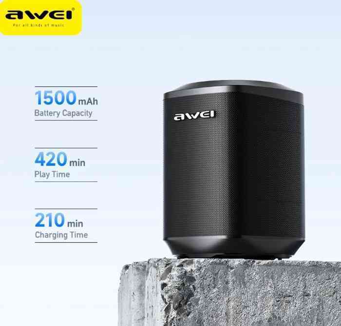 AWEI Y379 5W Mini Portable Outdoors Bluetooth Speaker.