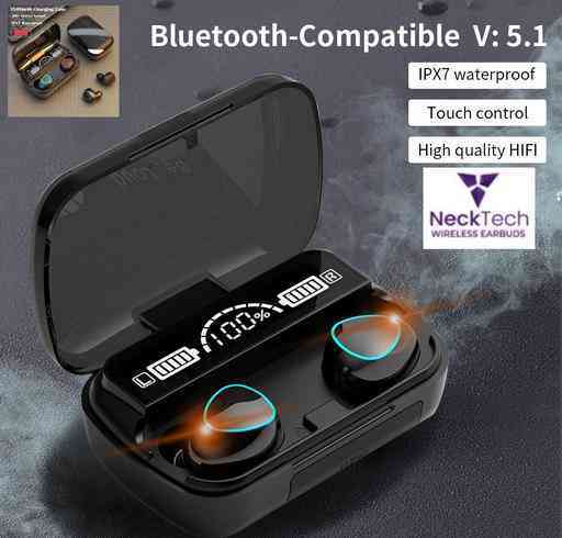 M10 TWS Wireless Headphone with 2000mAh Power Bank & LED Battery Display