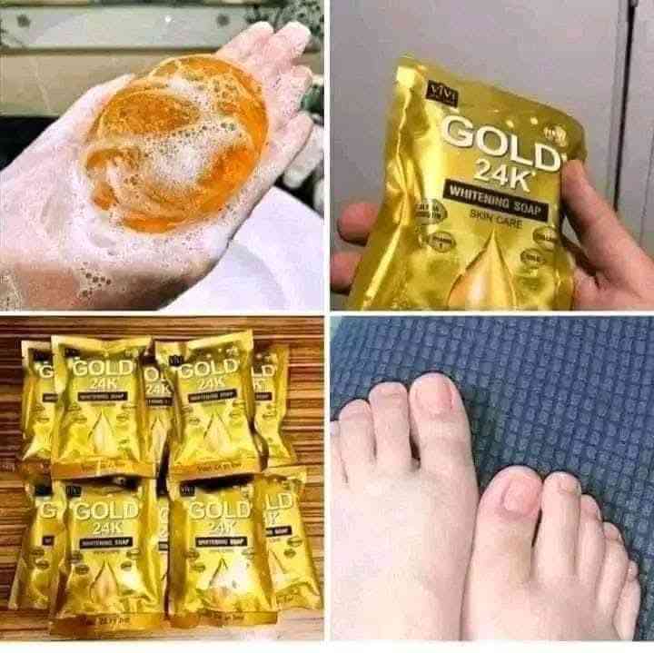 Gold 24K Whitening Soap – Face & Body Brightening Soap