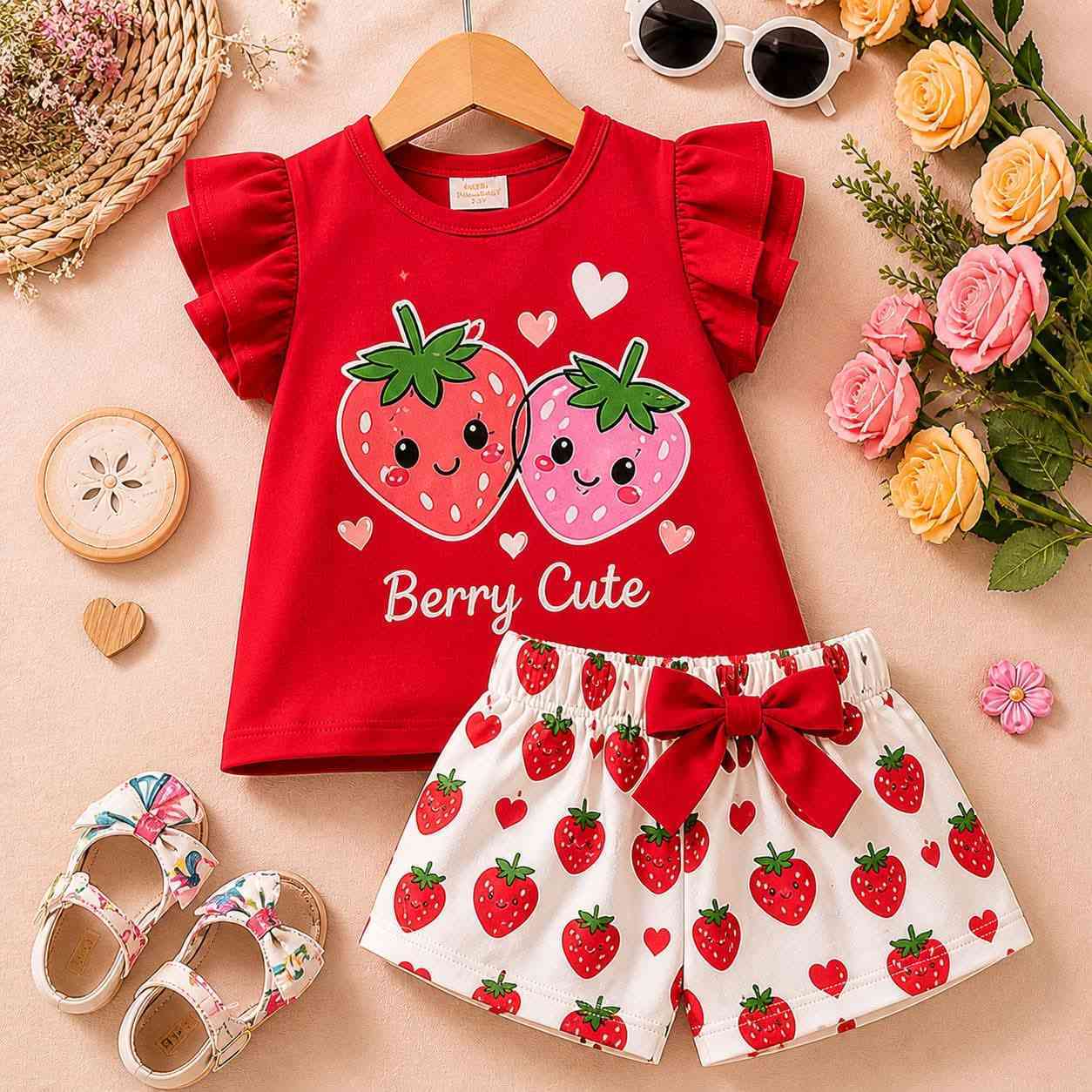 বাচ্চাদের প্রিমিয়াম কটন সেট | Kids Cotton T-Shirt & Pant Set | ৬ মাস–৬ বছর