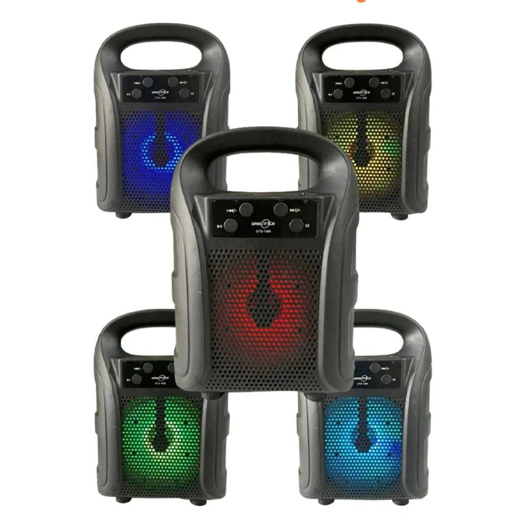 GTS-1386 Wireless Bluetooth Speaker | 4 Inch Portable Extra Bass Speaker with TWS, FM & USB